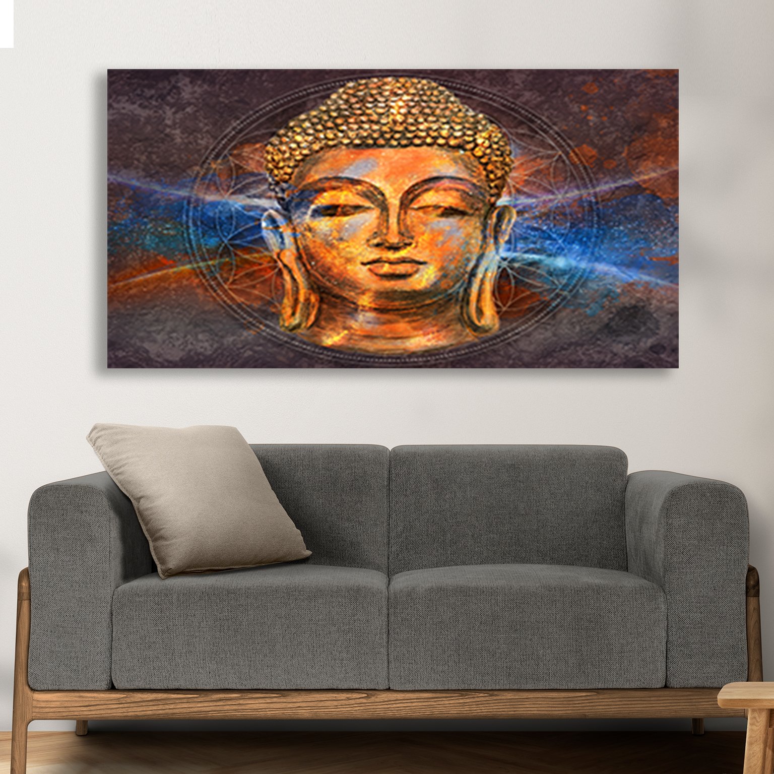 Classic Lord Buddha Premium Canvas Wall Painting decorative masterpiece for home decor